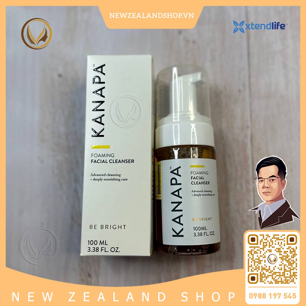 Sữa rửa mặt tạo bọt Xtend Life Kanapa Foaming Facial Cleanser 100ml