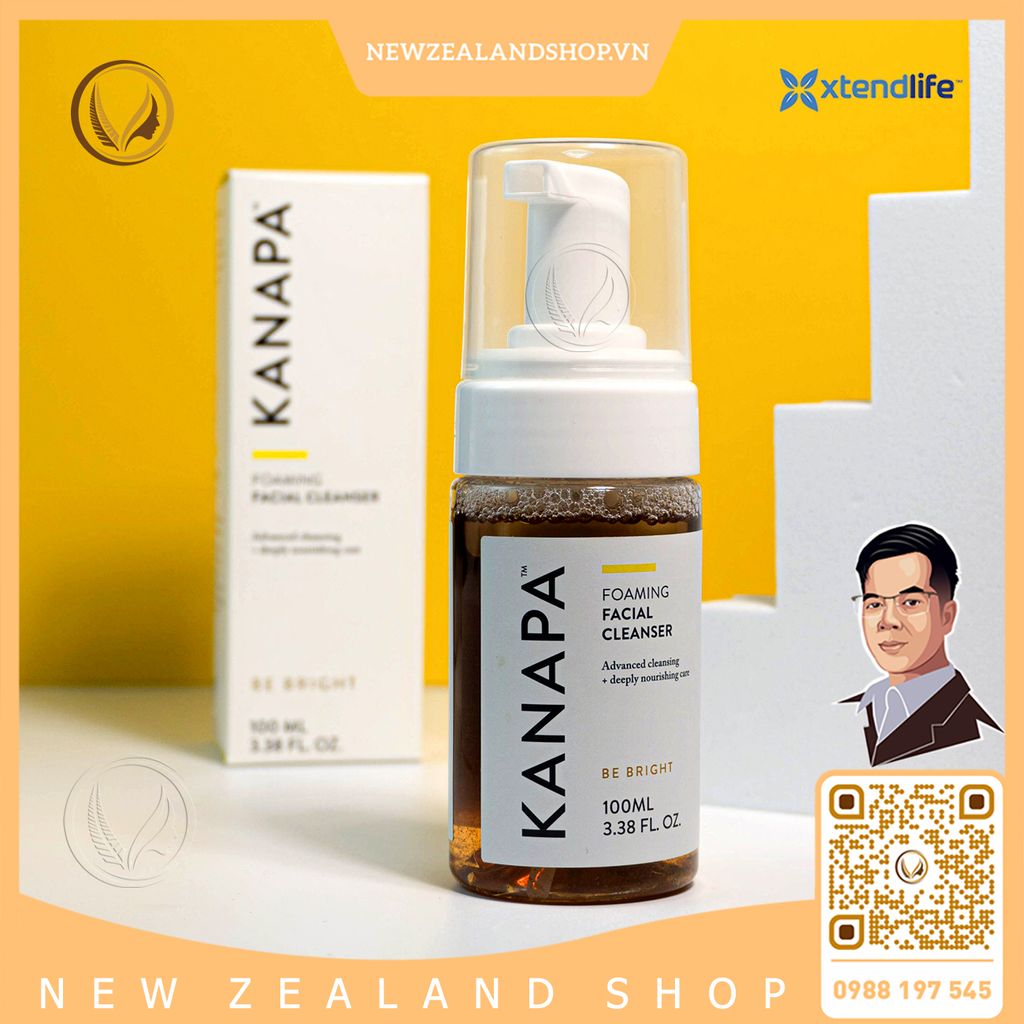 Sữa rửa mặt tạo bọt Xtend Life Kanapa Foaming Facial Cleanser 100ml