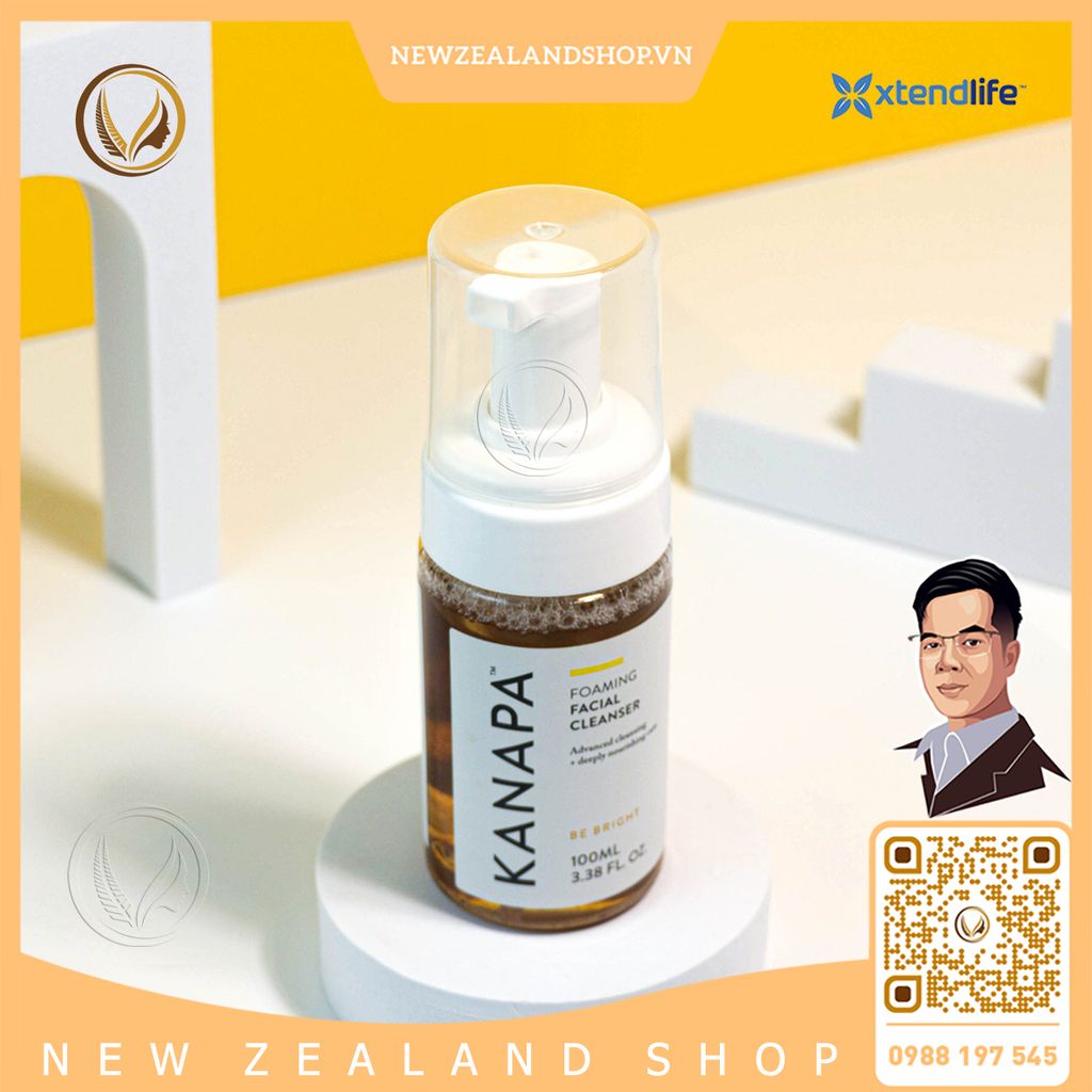 Sữa rửa mặt tạo bọt Xtend Life Kanapa Foaming Facial Cleanser 100ml