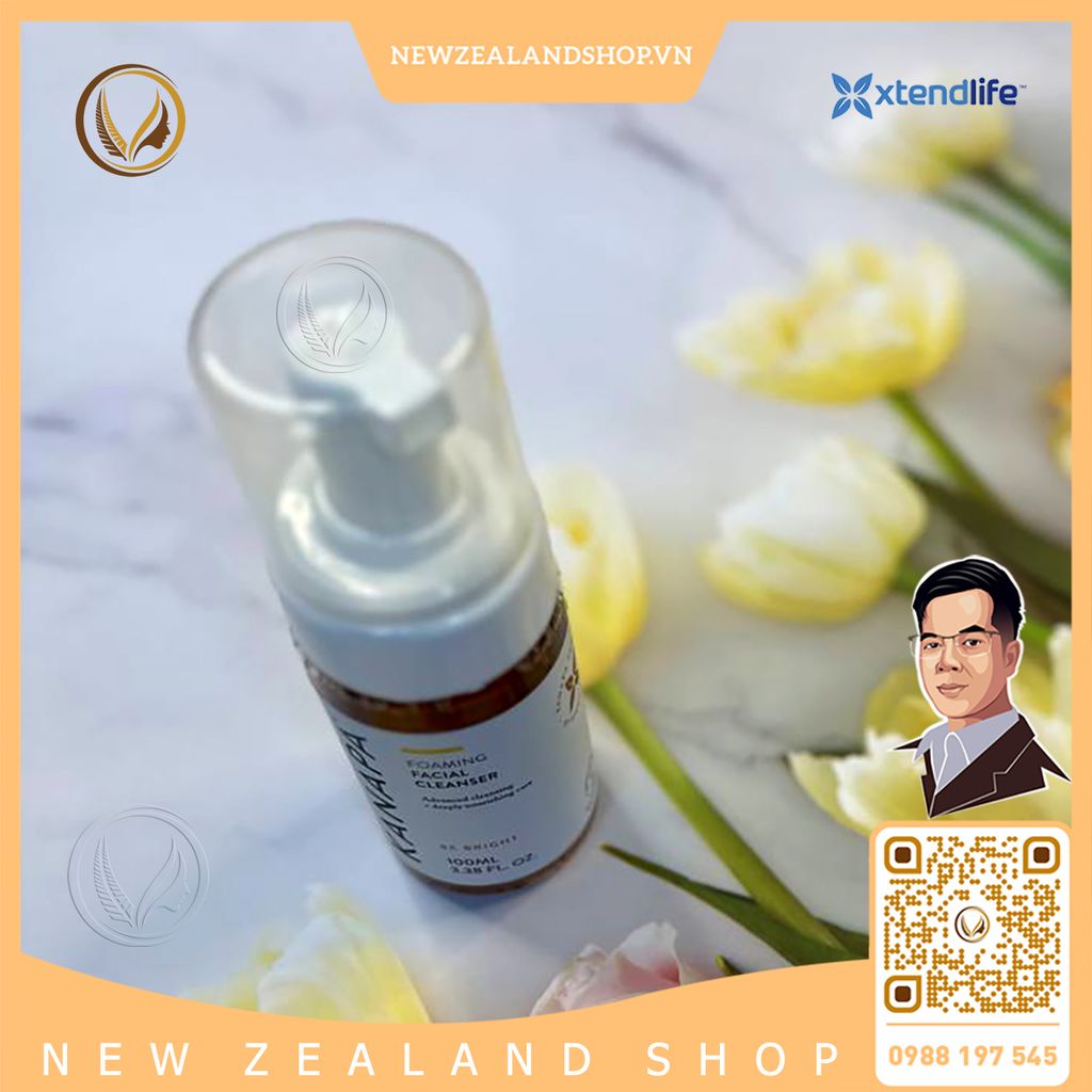 Sữa rửa mặt tạo bọt Xtend Life Kanapa Foaming Facial Cleanser 100ml