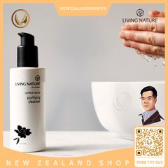 Sữa rửa mặt cho da dầu, da hỗn hợp Living Nature Purifying Cleanser 120ml