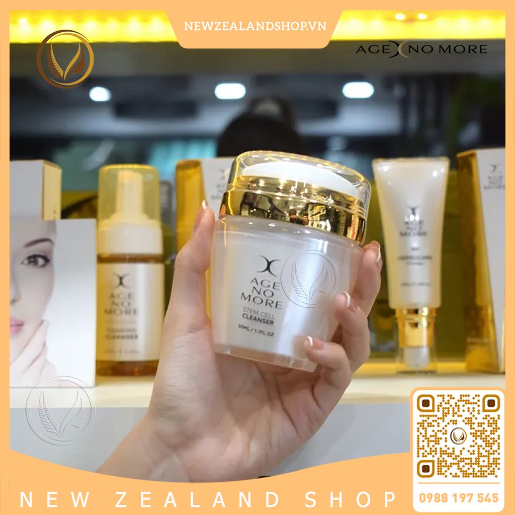 Sữa rửa mặt tế bào gốc nhau thai cừu Age No More Stem Cell Cleanser 50ml