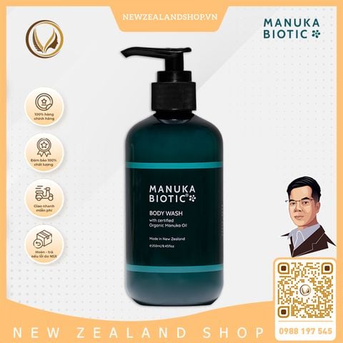 Sữa tắm dưỡng thể, làm dịu da Manuka Biotic Calming Body Wash 250ml