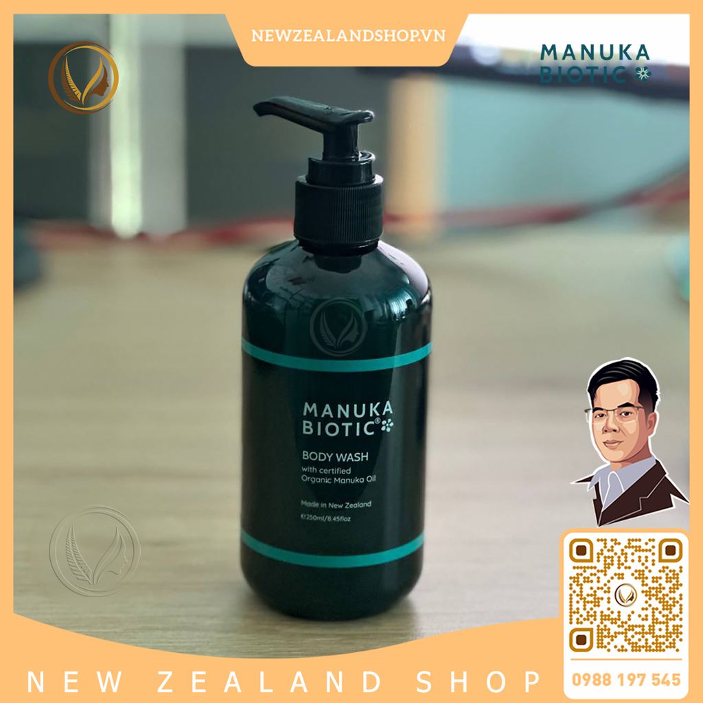 Sữa tắm dưỡng thể, làm dịu da Manuka Biotic Calming Body Wash 250ml