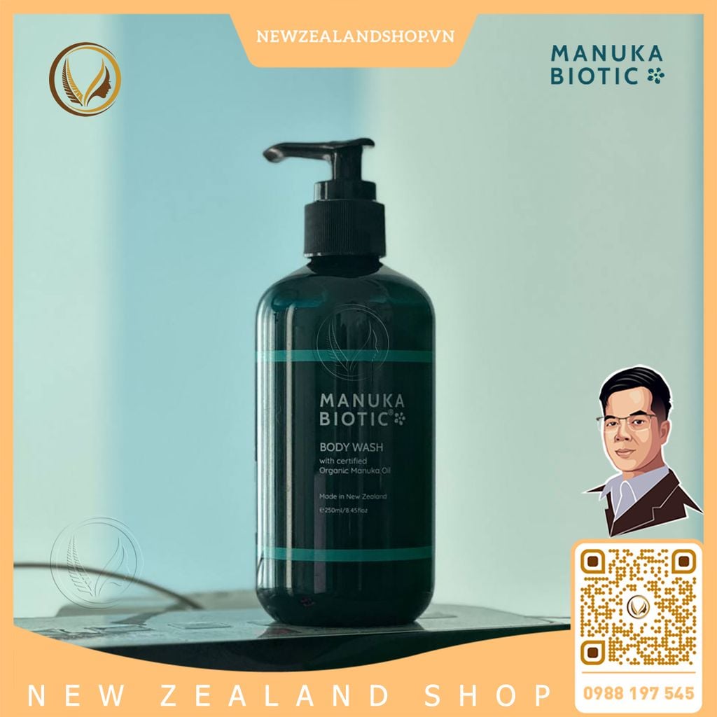 Sữa tắm dưỡng thể, làm dịu da Manuka Biotic Calming Body Wash 250ml