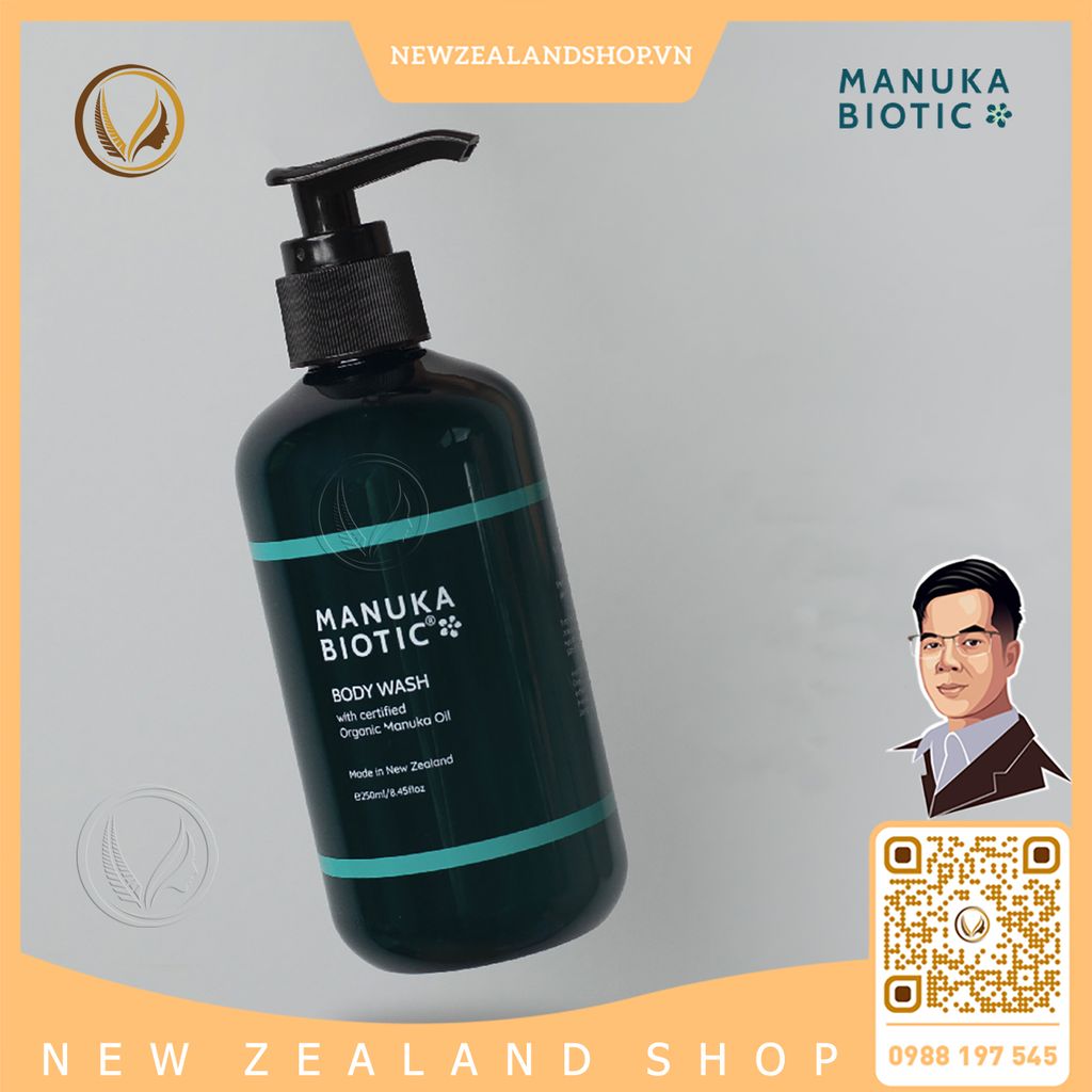 Sữa tắm dưỡng thể, làm dịu da Manuka Biotic Calming Body Wash 250ml