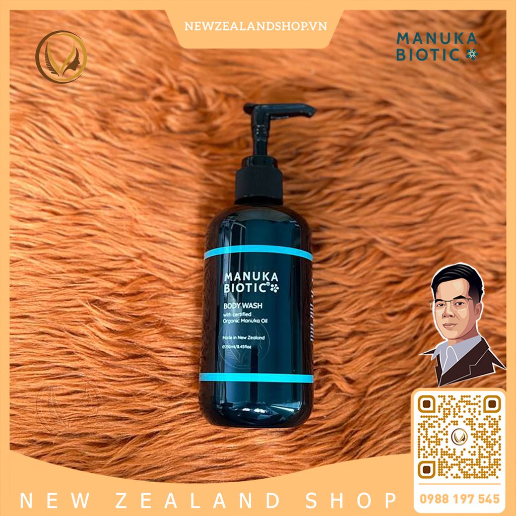 Sữa tắm dưỡng thể, làm dịu da Manuka Biotic Calming Body Wash 250ml