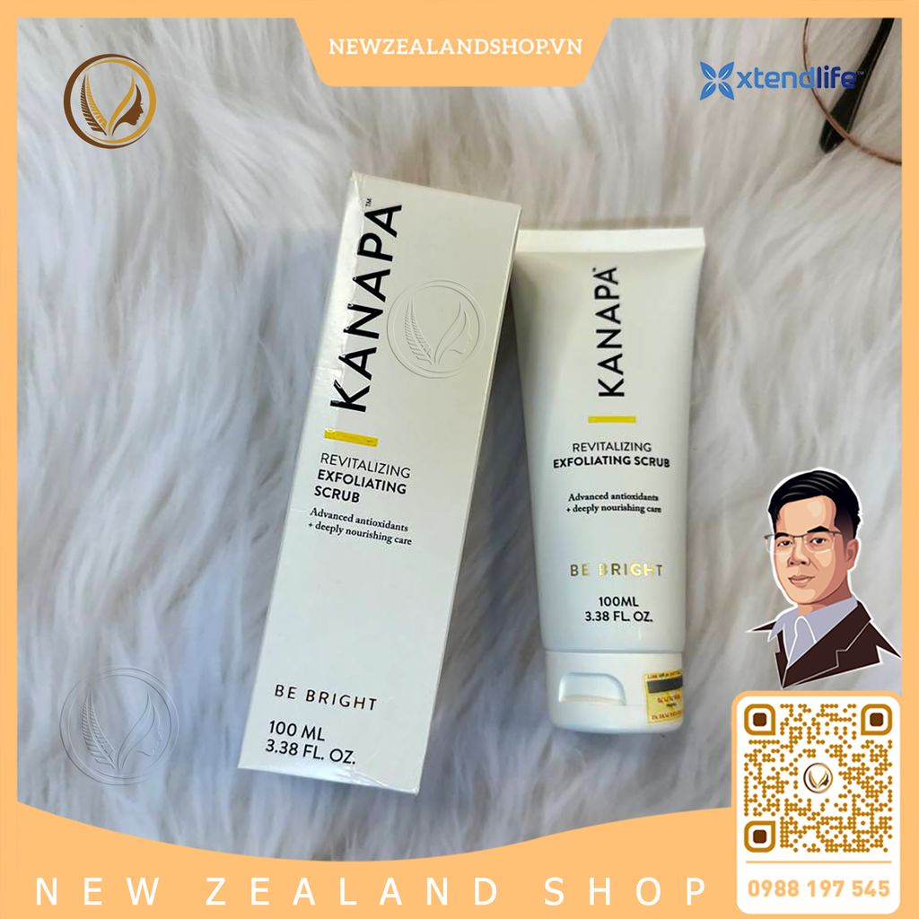 Kem tẩy tế bào chết Xtend Life Kanapa Revitalizing Exfoliating Scrub 100ml