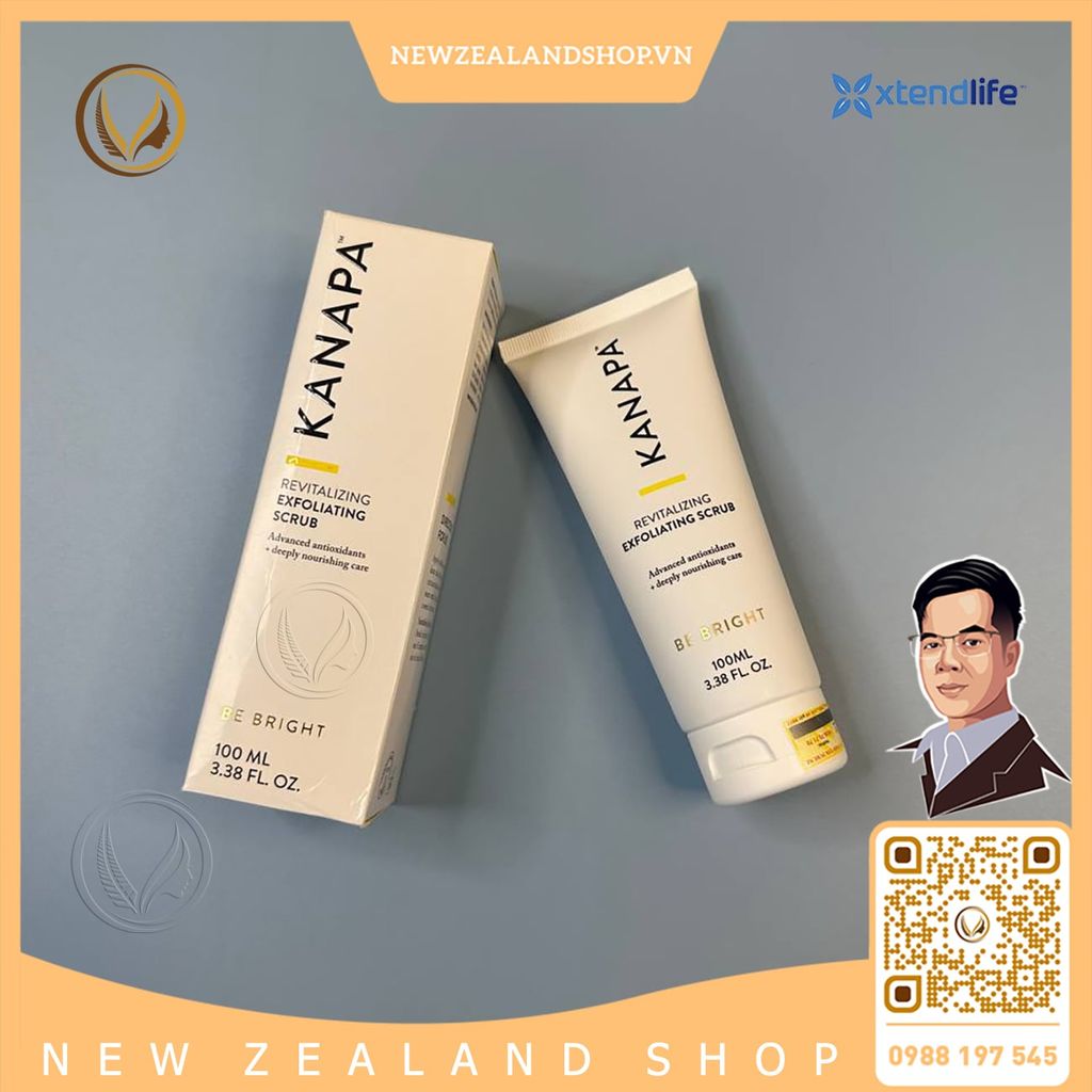 Kem tẩy tế bào chết Xtend Life Kanapa Revitalizing Exfoliating Scrub 100ml