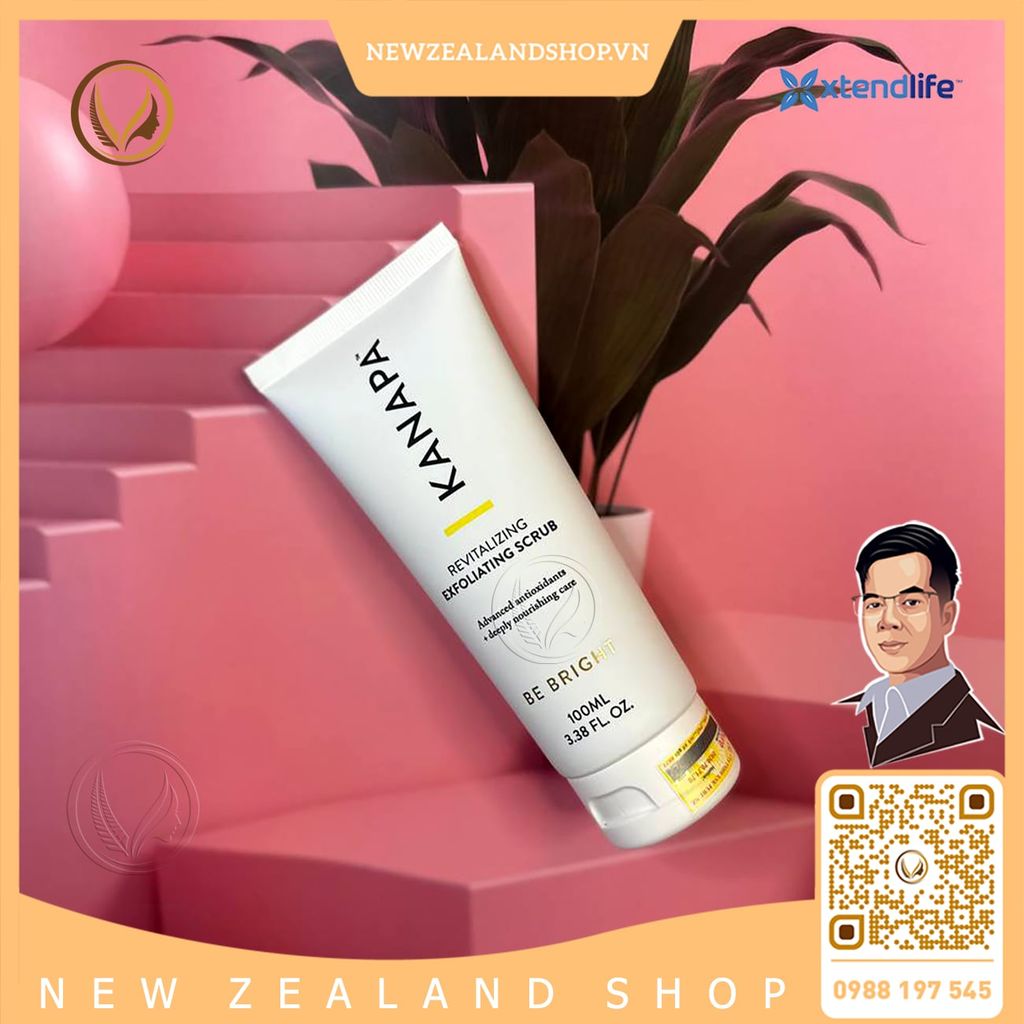 Kem tẩy tế bào chết Xtend Life Kanapa Revitalizing Exfoliating Scrub 100ml
