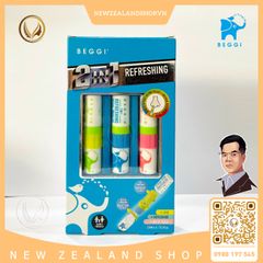 Ống dầu hít thông mũi 2 trong 1 BEGGI 2IN1 Refreshing Nasal Inhaler 3 ống