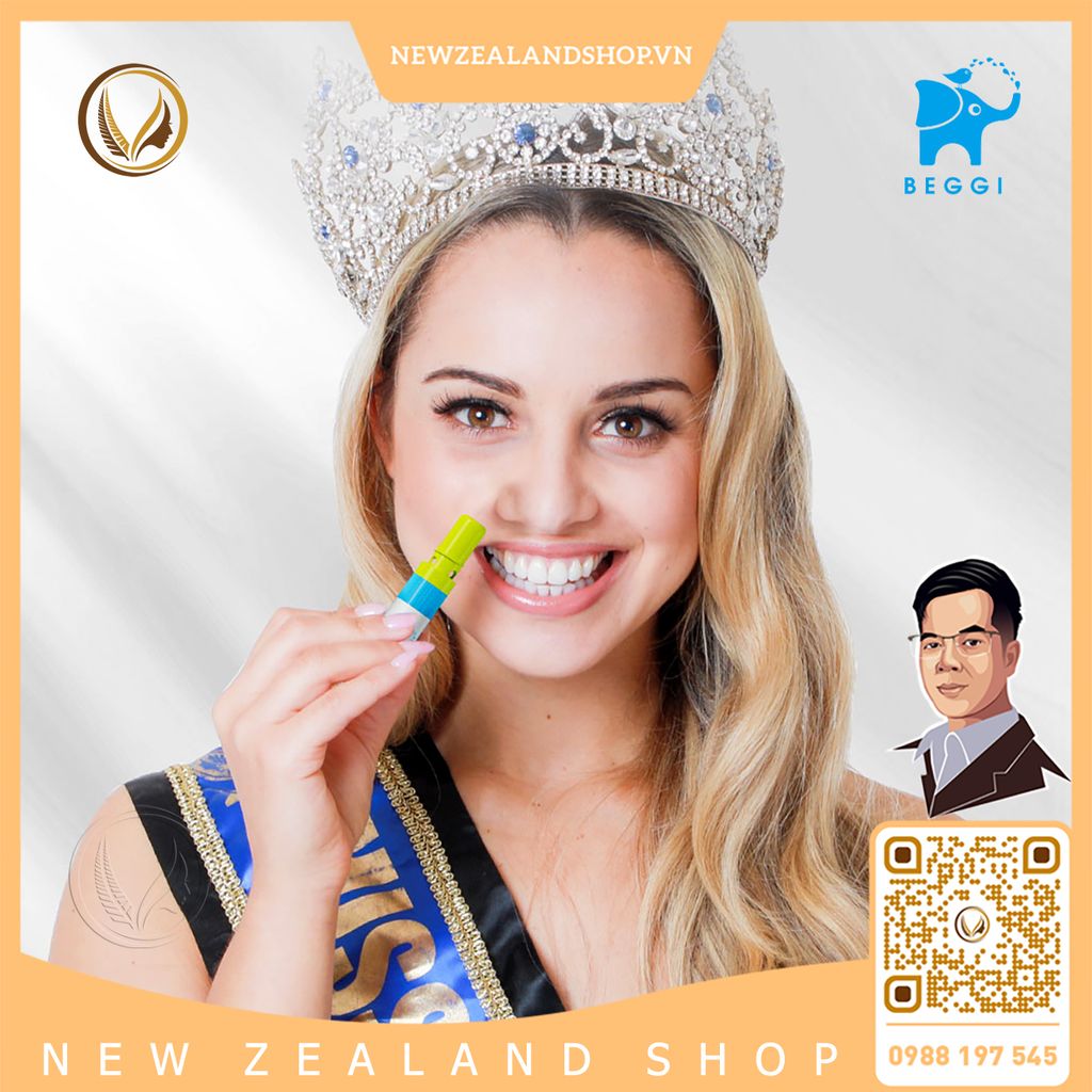 Ống dầu hít thông mũi 2 trong 1 BEGGI 2IN1 Refreshing Nasal Inhaler 3 ống