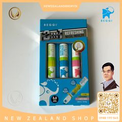 Ống dầu hít thông mũi 2 trong 1 BEGGI 2IN1 Refreshing Nasal Inhaler 3 ống