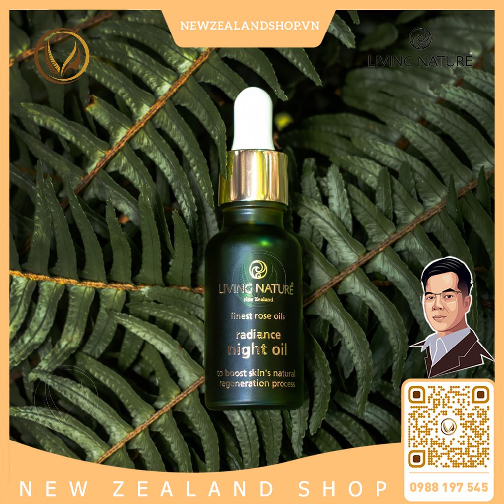 Tinh chất trị nám, dưỡng sáng da ban đêm Living Nature Radiance Night Oil 18ml