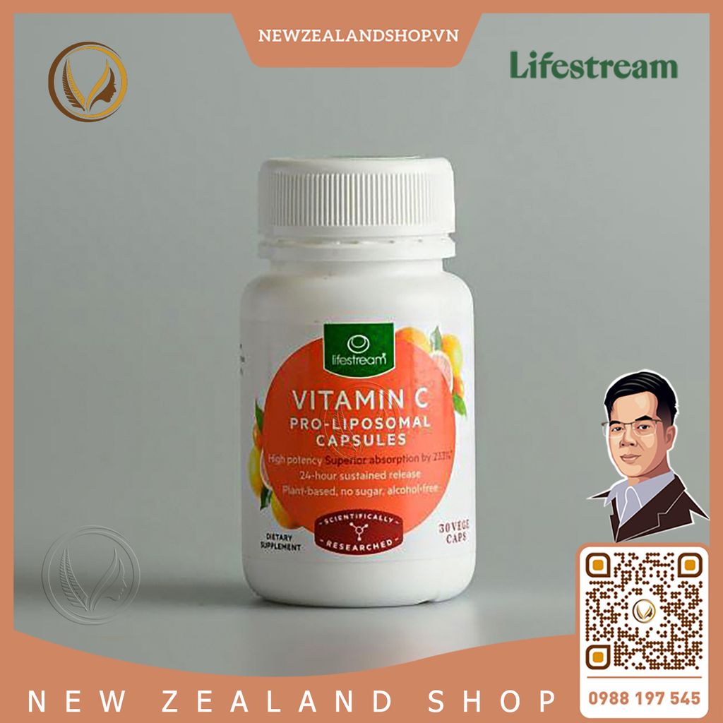 Viên uống bổ sung vitamin C Lifestream Vitamin C Pro Liposomal Capsules 30 viên