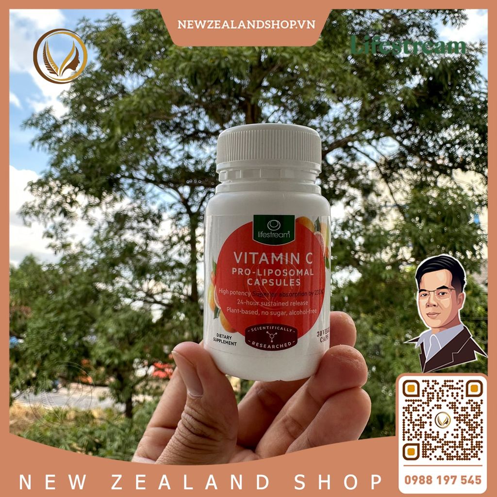 Viên uống bổ sung vitamin C Lifestream Vitamin C Pro Liposomal Capsules 30 viên