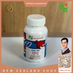 Viên uống dầu cá omega 3 cho trẻ em NZ Pure Health Fish Oil Junior 60 viên