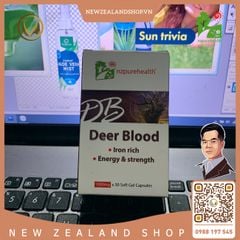 Viên uống máu hươu bổ máu, cấp sắt NZ Pure Health Deer Blood 100 viên