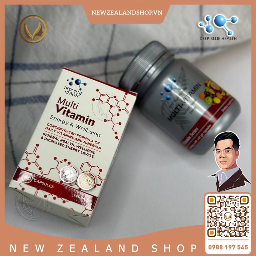 Viên uống bổ sung vitamin khoáng chất Deep Blue Health Multi-Vitamin 60 viên