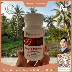 Viên uống bổ tim mạch, điều hòa huyết áp Nz Pure Health CoQ10 150 Plus 30 viên