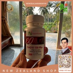 Viên uống hỗ trợ tim mạch, điều hòa huyết áp Nz Pure Health CoQ10 150 Plus 30 viên