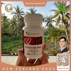 Viên uống hỗ trợ tim mạch, điều hòa huyết áp Nz Pure Health CoQ10 150 Plus 30 viên
