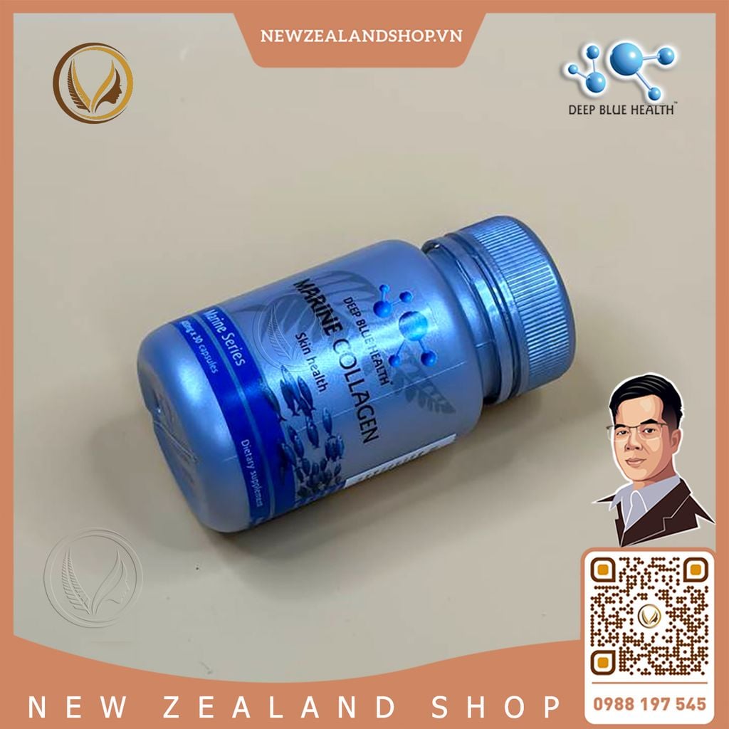 Viên uống bổ sung collagen cá biển Deep Blue Health Marine Collagen 30 viên