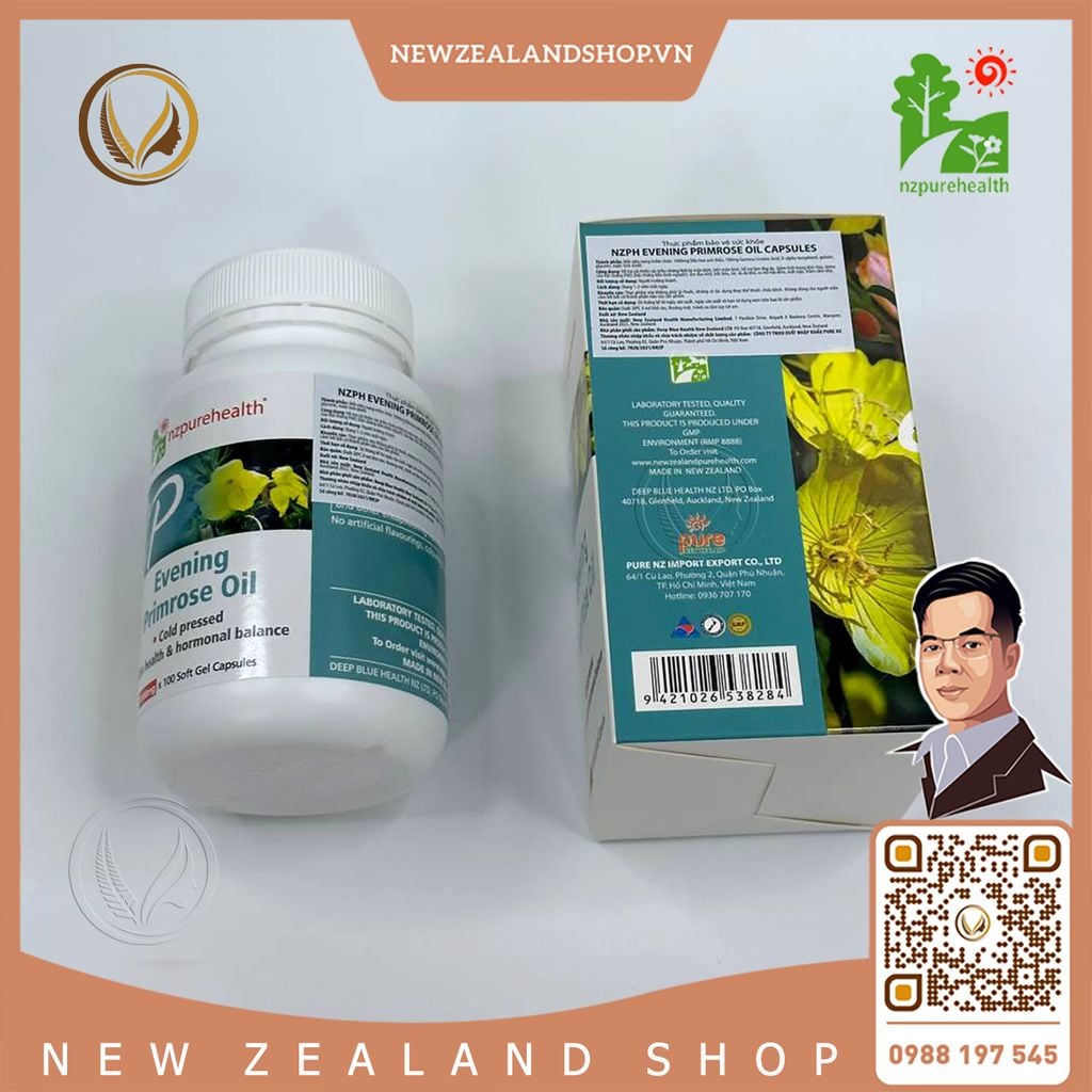 Viên uống dầu hoa anh thảo Nz Pure Health Evening Primrose Oil 100 Viên