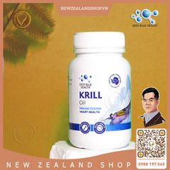 Viên uống dầu nhuyễn thể Deep Blue Health Krill Oil 60 viên