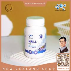 Viên uống dầu nhuyễn thể Deep Blue Health Krill Oil 60 viên