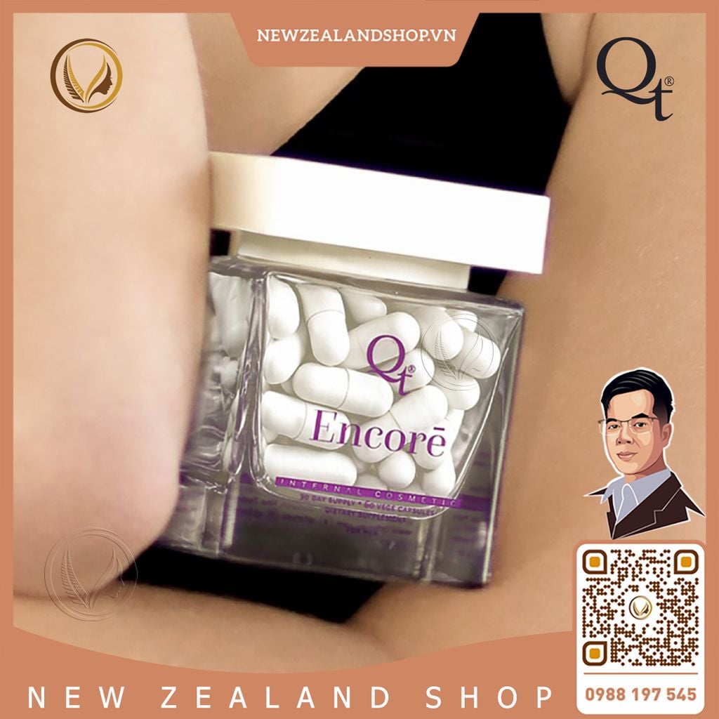Viên uống dưỡng trắng da, khỏe tóc và móng QT Encore 60 viên