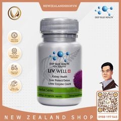 Viên uống hạ men gan, thải độc gan Deep Blue Health Liv Well 30 viên