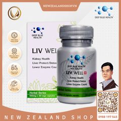 Viên uống giải độc gan, hạ men gan Deep Blue Health Liv Well 30 viên