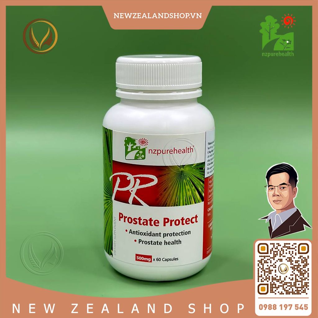 Viên uống bảo vệ tuyến tiền liệt Nz Pure Health Prostate Protect 60 viên