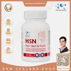 Viên uống ngăn rụng giúp mọc tóc, dưỡng móng, giảm mụn Deep Blue Health HSN Hair Skin & Nails 30 viên