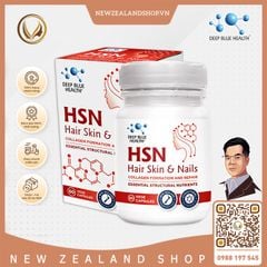 Viên uống ngăn rụng giúp mọc tóc, dưỡng móng, giảm mụn Deep Blue Health HSN Hair Skin & Nails 30 viên