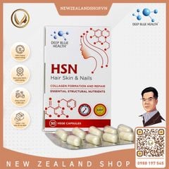 Viên uống ngăn rụng giúp mọc tóc, dưỡng móng, giảm mụn Deep Blue Health HSN Hair Skin & Nails 30 viên