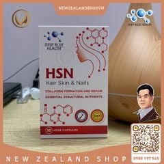 Viên uống ngăn rụng giúp mọc tóc, dưỡng móng, giảm mụn Deep Blue Health HSN Hair Skin & Nails 30 viên
