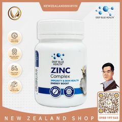 Viên uống kẽm tăng đề kháng, giảm mụn Deep Blue Health Zinc Complex 60 viên