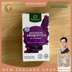 Viên uống men vi sinh, hỗ trợ tiêu hóa, đẹp da Lifestream Advanced Probiotics 30 viên