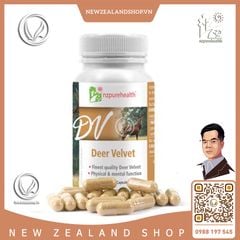 Viên uống nhung hươu bổ thận, tráng dương Nz Pure Health Deer Velvet  30/ 100 viên