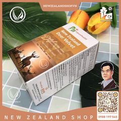 Viên uống nhung hươu bổ thận, tráng dương Nz Pure Health Deer Velvet  30/ 100 viên