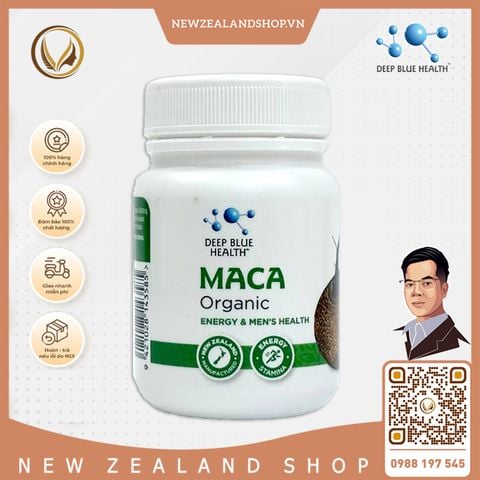 Viên uống tăng cường sinh lý Deep Blue Health Organic Maca 60 viên