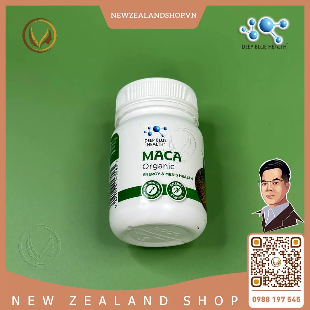Viên uống tăng cường sinh lý Deep Blue Health Organic Maca 60 viên