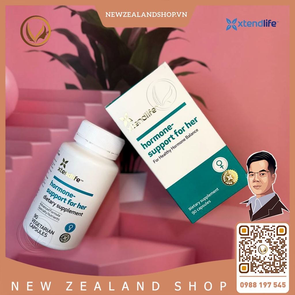 Viên uống tăng nội tiết tố nữ Xtend Life Hormone Support For Her 90 viên