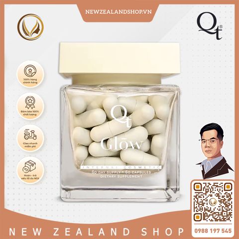 Viên uống trắng da, làm đều màu da toàn thân QT Glow 60 viên