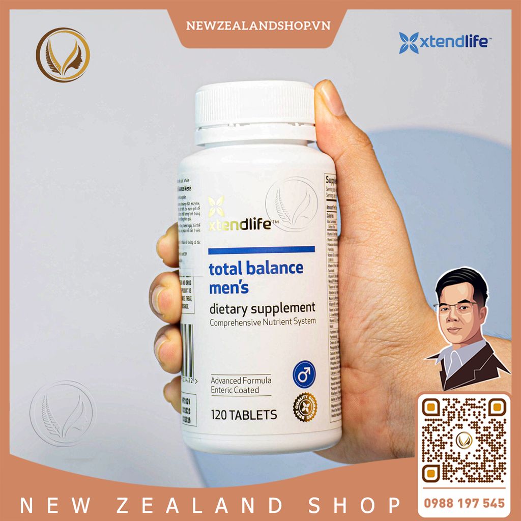 Viên uống vitamin tổng hợp cho nam Xtend Life Total Balance Men’s 120 viên