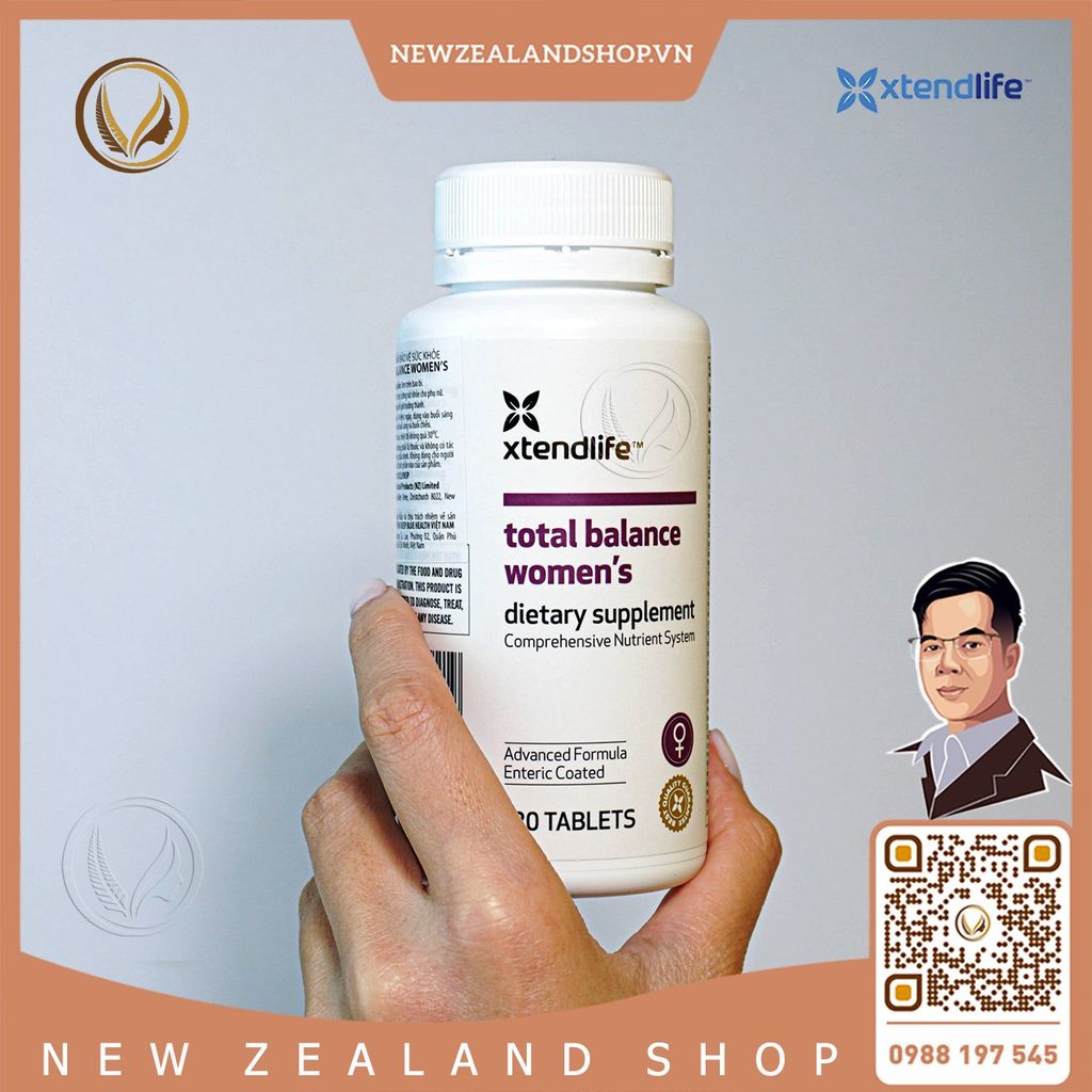 Viên uống vitamin tổng hợp cho phụ nữ Xtend Life Total Balance Women’s 120 viên