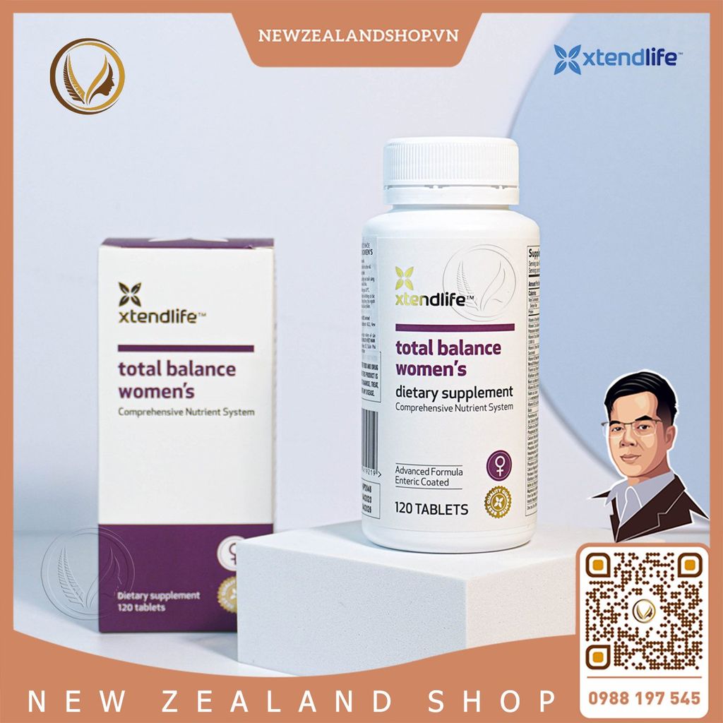 Viên uống vitamin tổng hợp cho phụ nữ Xtend Life Total Balance Women’s 120 viên