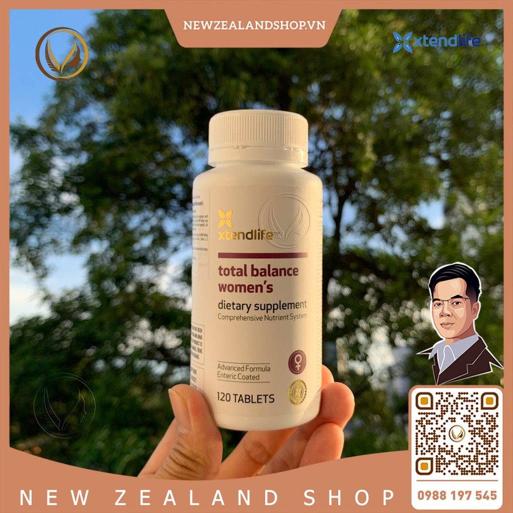 Viên uống vitamin tổng hợp cho phụ nữ Xtend Life Total Balance Women’s 120 viên